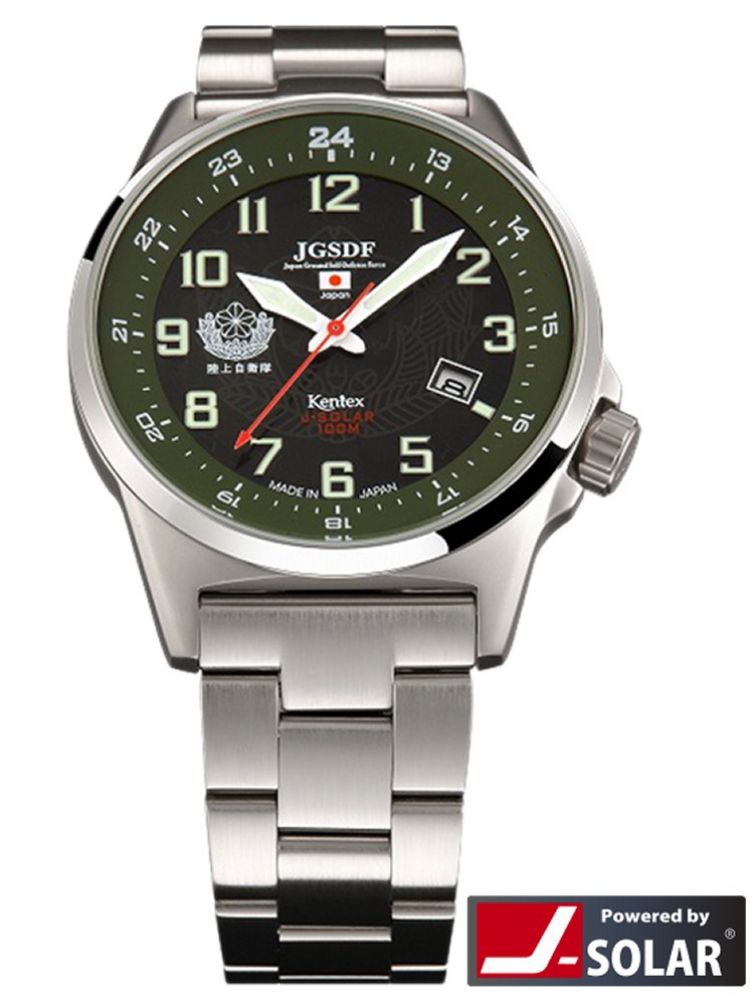 Kentex自衛隊腕時計：J-SOLAR陸上自衛隊ソーラースタンダードメタルバンドモデルS715M-04正規品 JGSDF ケンテックス ｜ホビーマート