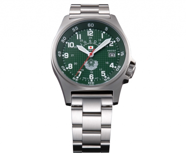 Kentex自衛隊腕時計：陸上自衛隊スタンダード メタルバンドモデル S455M-09 正規品　陸自 JGSDF 日本製ミリタリー時計 JSDF ケンテックス
