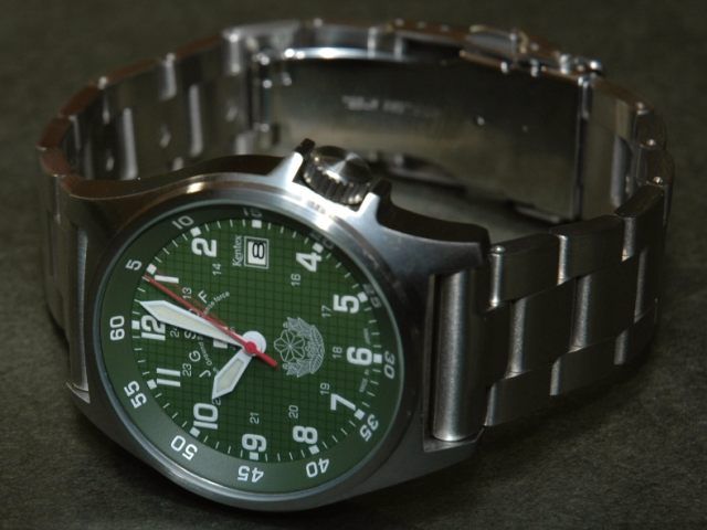 Kentex自衛隊腕時計：陸上自衛隊スタンダード メタルバンドモデル S455M-09 正規品　陸自 JGSDF 日本製ミリタリー時計 JSDF  ケンテックス