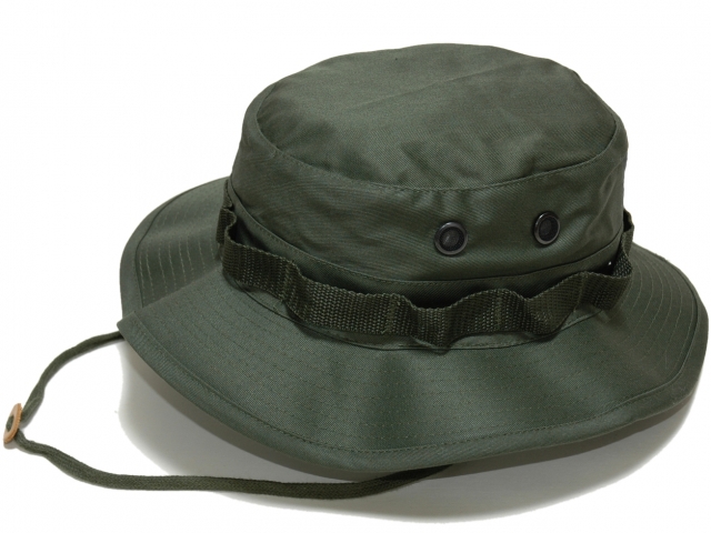 アメリカ軍ジャングルハット(OD)　軍帽子 ブーニーハット ミリタリー ROTHCO/ロスコ