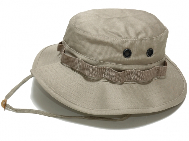 アメリカ軍ジャングルハット(カーキ)　軍帽子 ブーニーハット ミリタリー ROTHCO/ロスコ