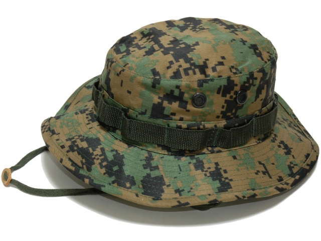 アメリカ軍ジャングルハット(ウッドランドデジタルカモ)　軍帽子 ブーニーハット ミリタリー ROTHCO/ロスコ