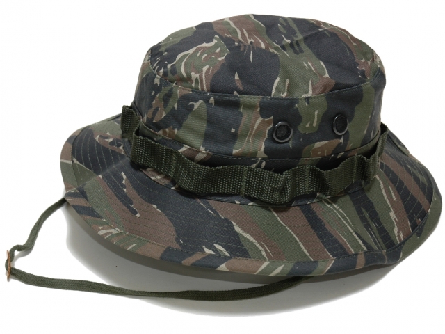 アメリカ軍ジャングルハット(タイガーストライプ)　軍帽子 ブーニーハット ミリタリー ROTHCO/ロスコ