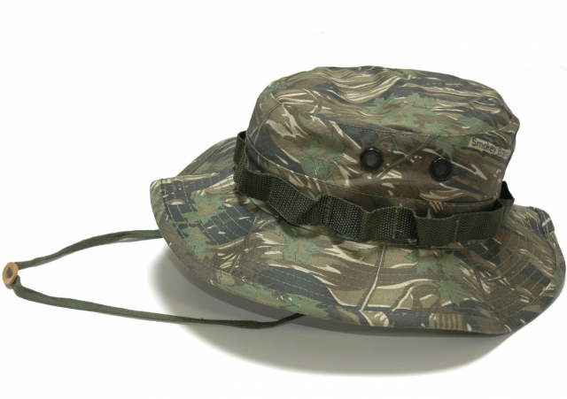 アメリカ軍ジャングルハット(スモーキーブランチカモ)　軍帽子 ブーニーハット ミリタリー ROTHCO/ロスコ